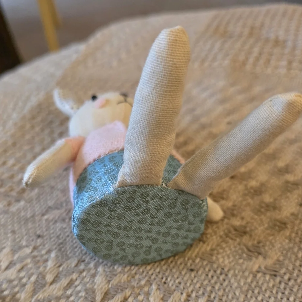 Target 2017 Girl Easter Bunny Rabbit Shelf Sitter Plush Spring Easter Basket